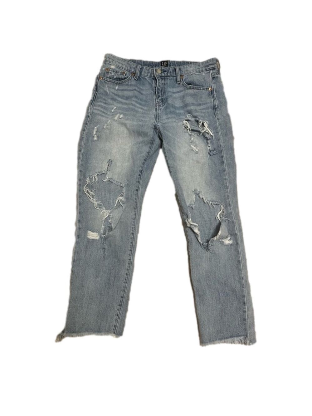 Gap Distressed Best Girlfriend Jeans Sz 27 - Picture 1 of 4